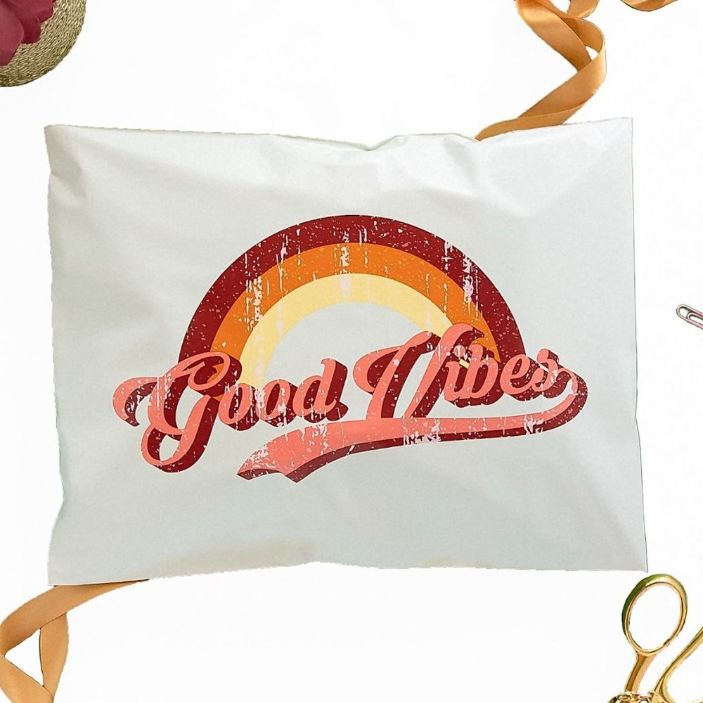 Good Vibes Poly Mailers 10x13 Pack of 25